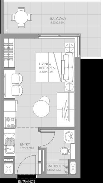 Studio floor plan
