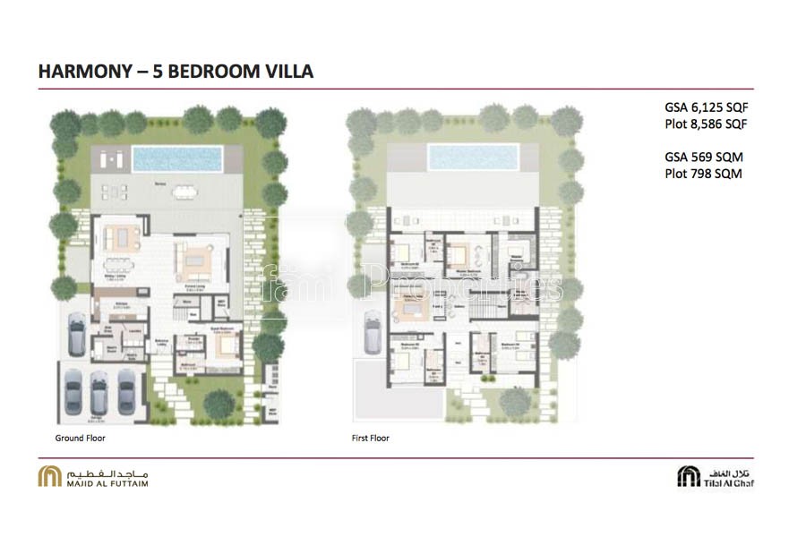 5 Bedroom floor plan