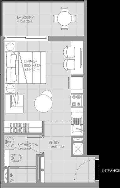 Studio floor plan