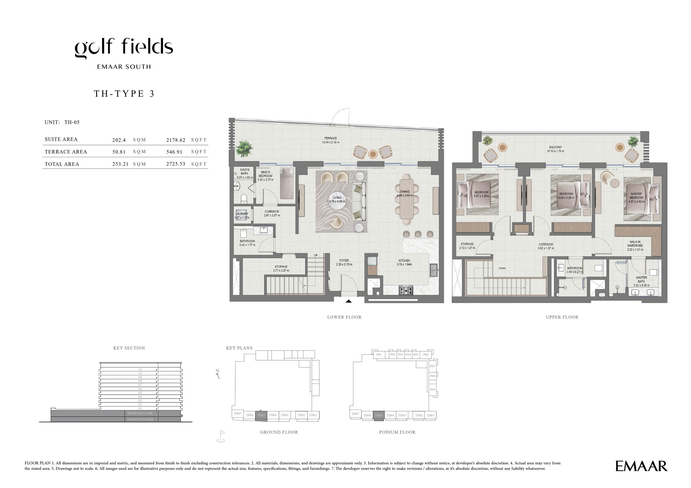 3 Bed floor plan
