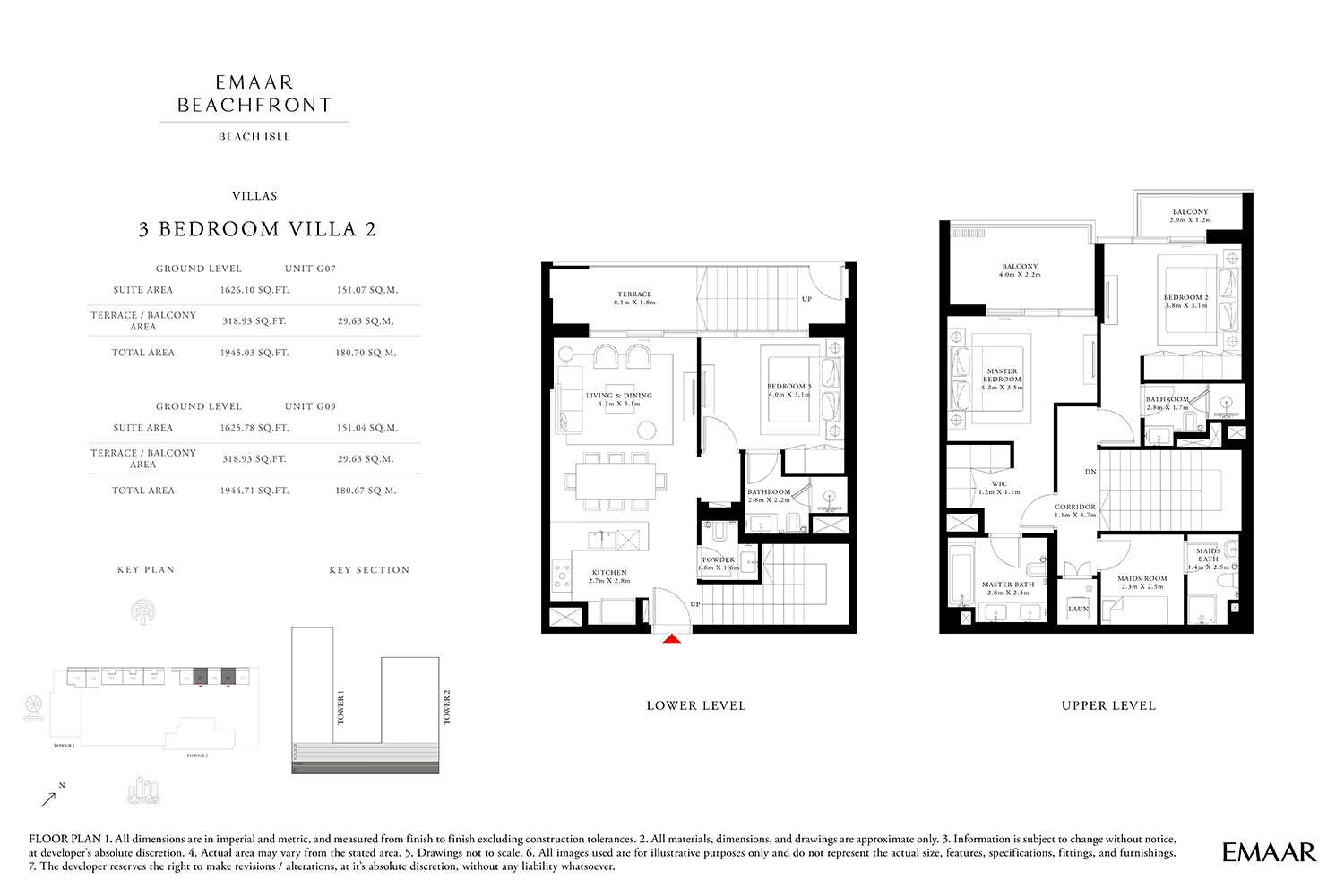 3 Bedroom floor plan