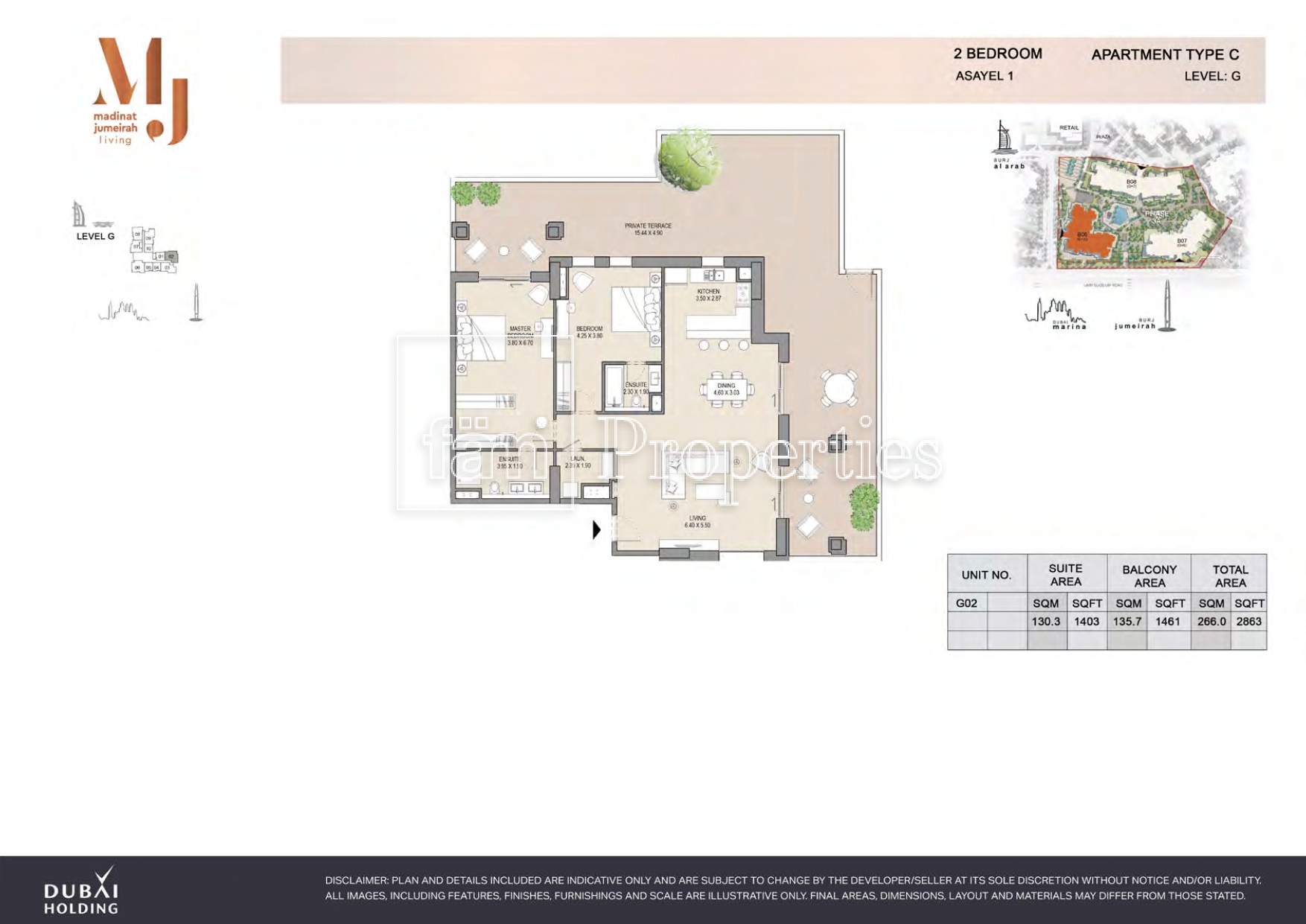 2 Bedroom floor plan
