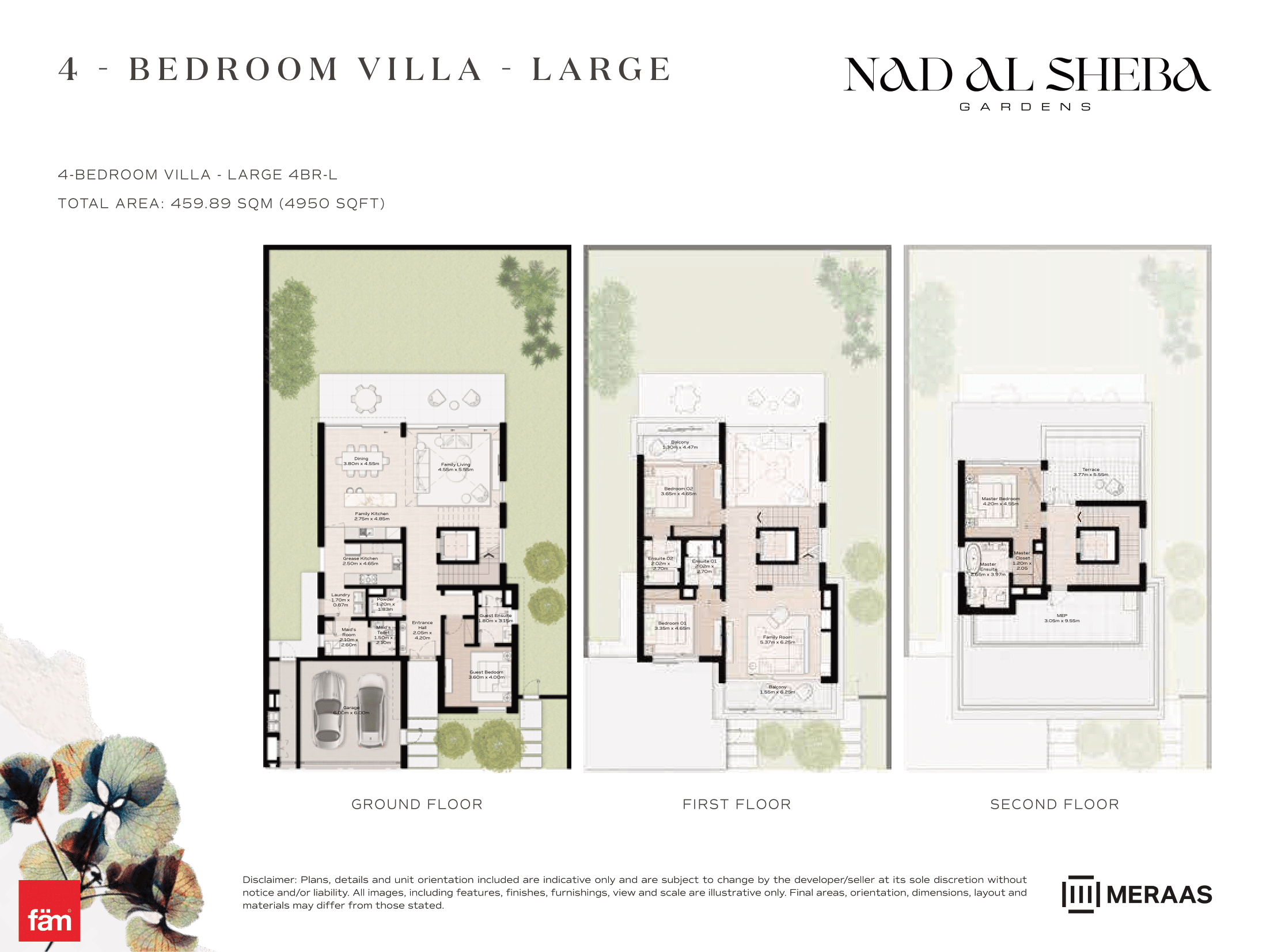4 Bed- Villa floor plan
