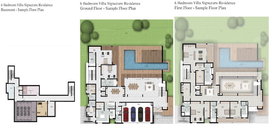 6BR Signature Villa floor plan
