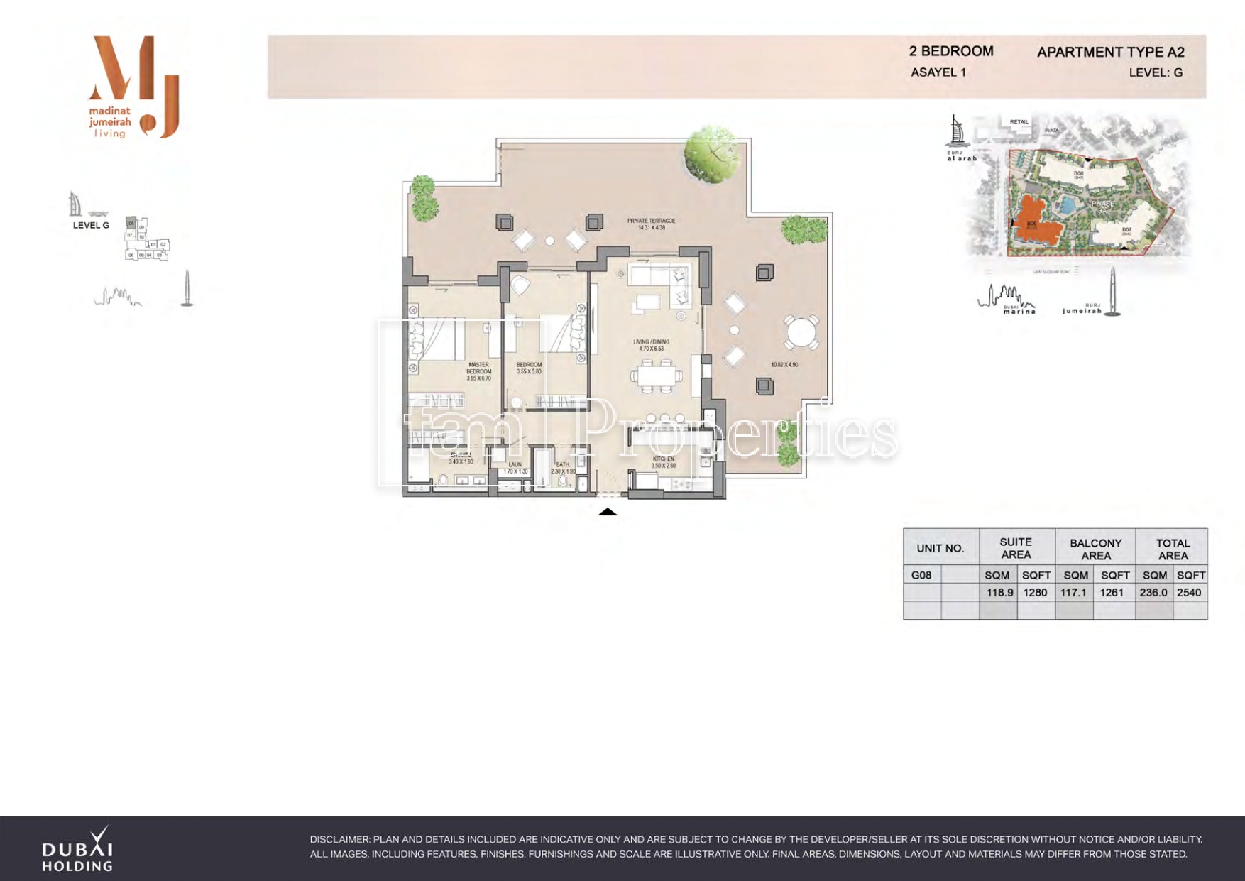 2 Bedroom floor plan