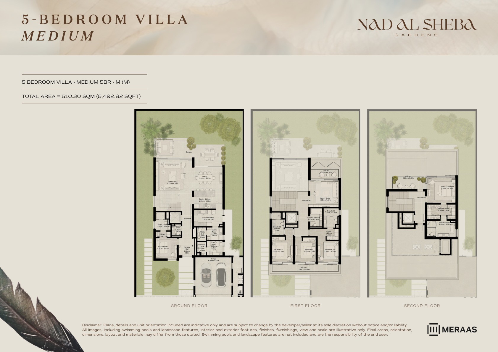 5BR - Villa - Medium - M (M) floor plan