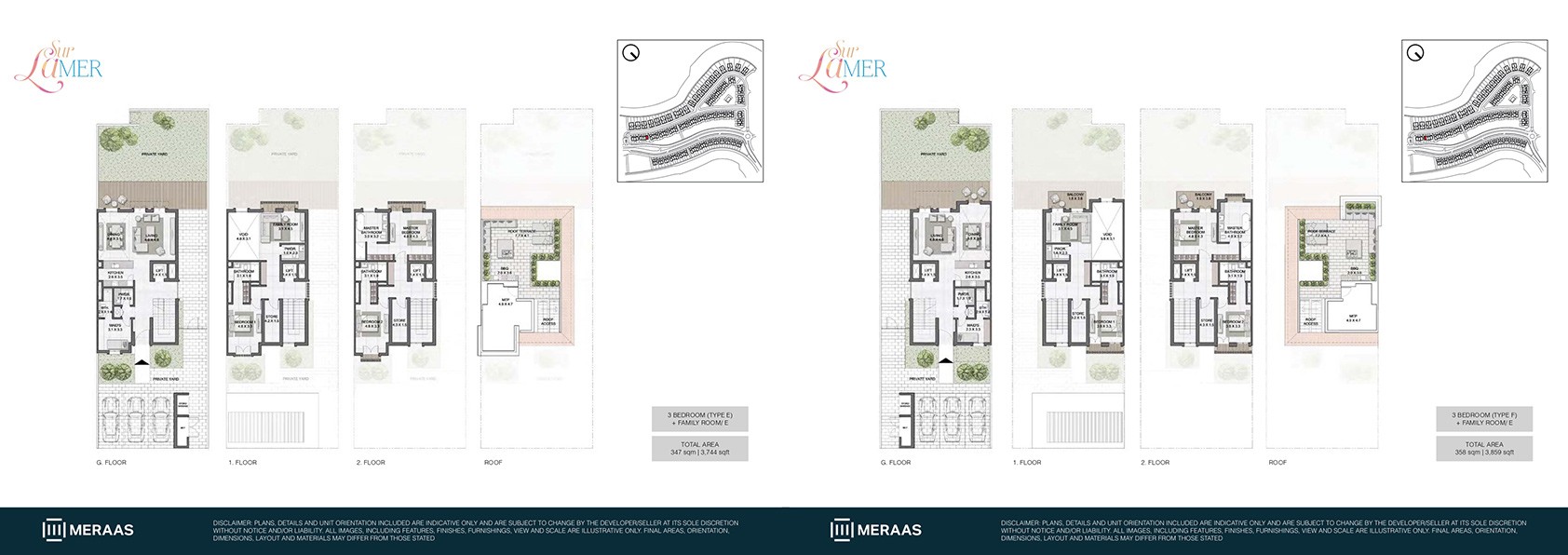 3 Bedroom Type E floor plan