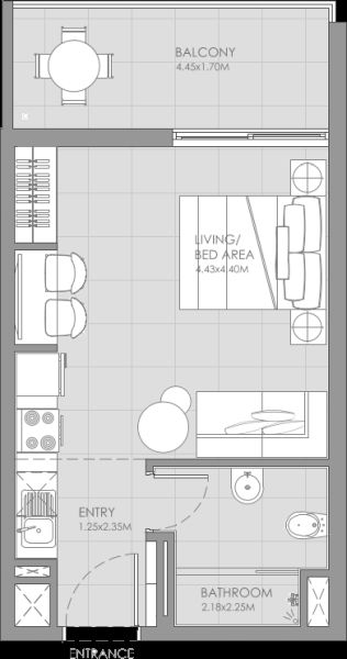 Studio floor plan