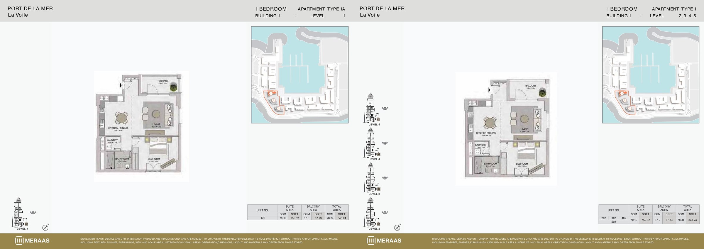 1 Bedroom floor plan