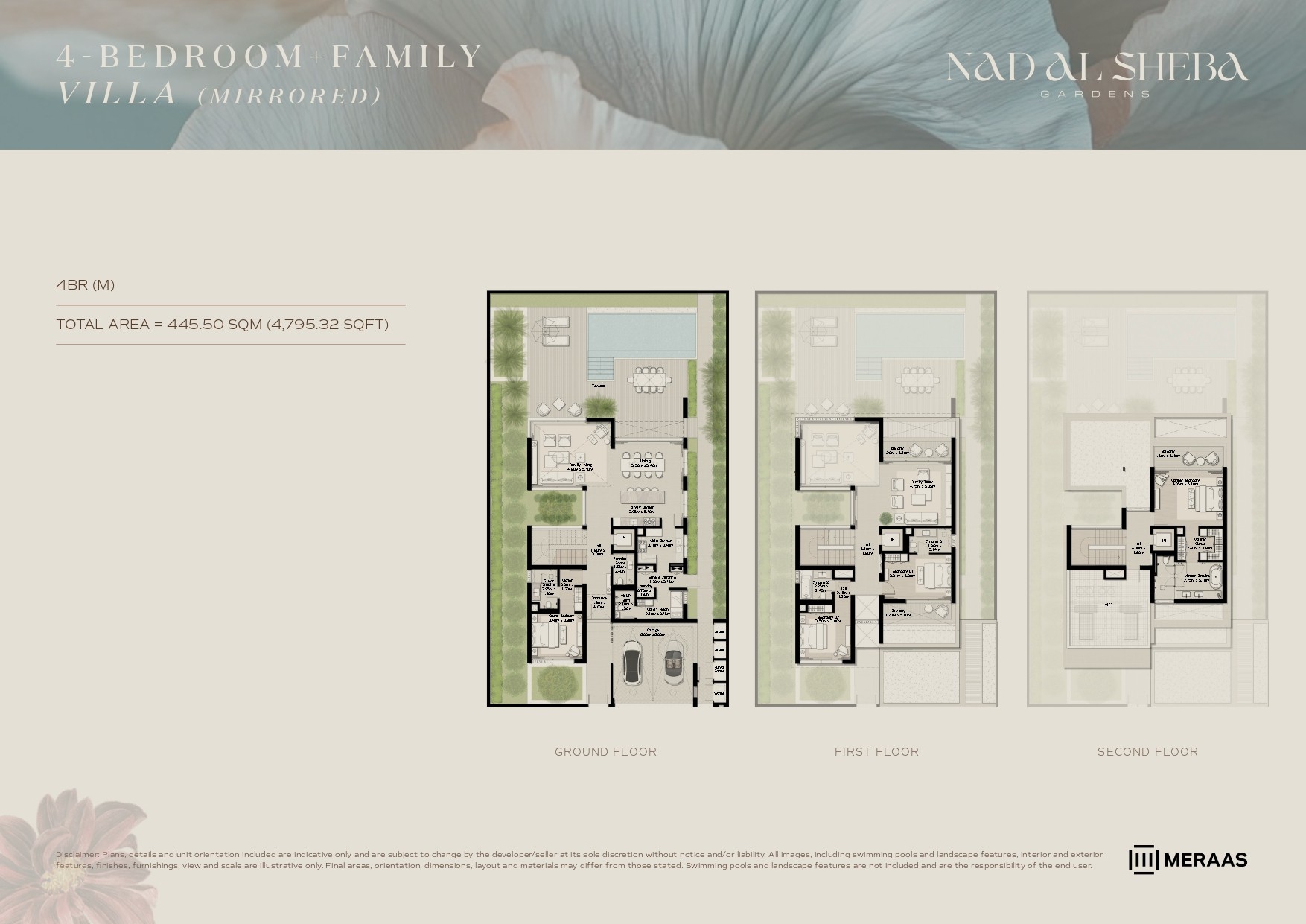 4 Bed floor plan