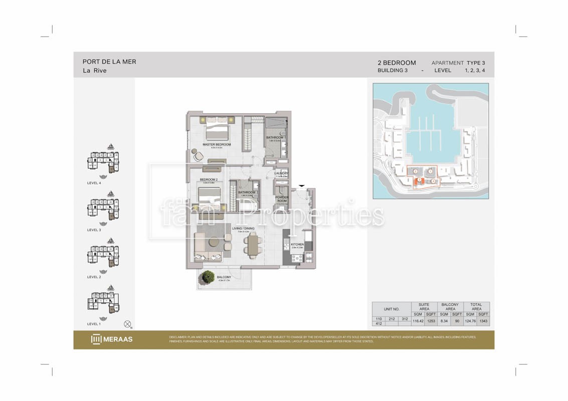 2 Bedroom floor plan