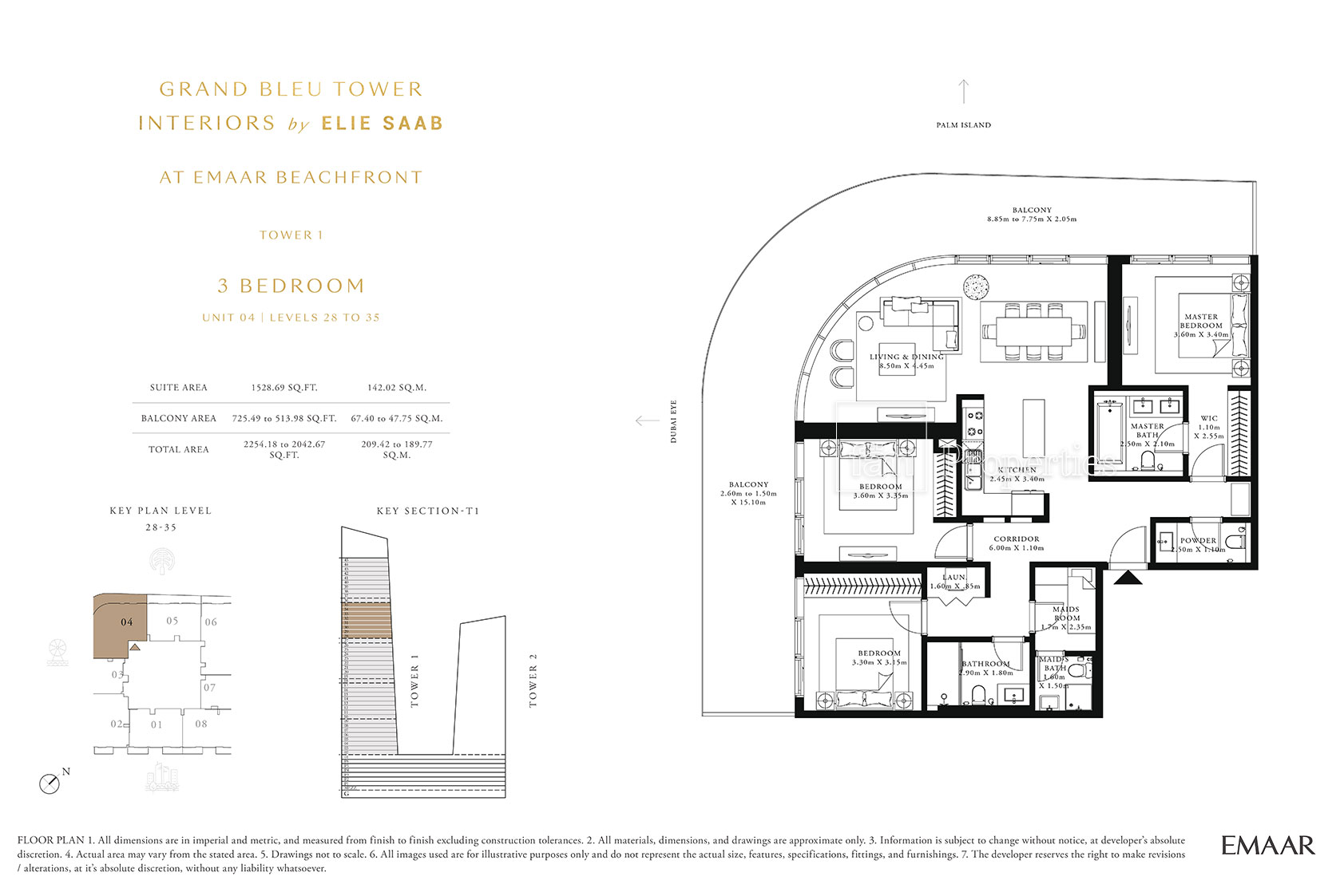 3 Bedroom floor plan
