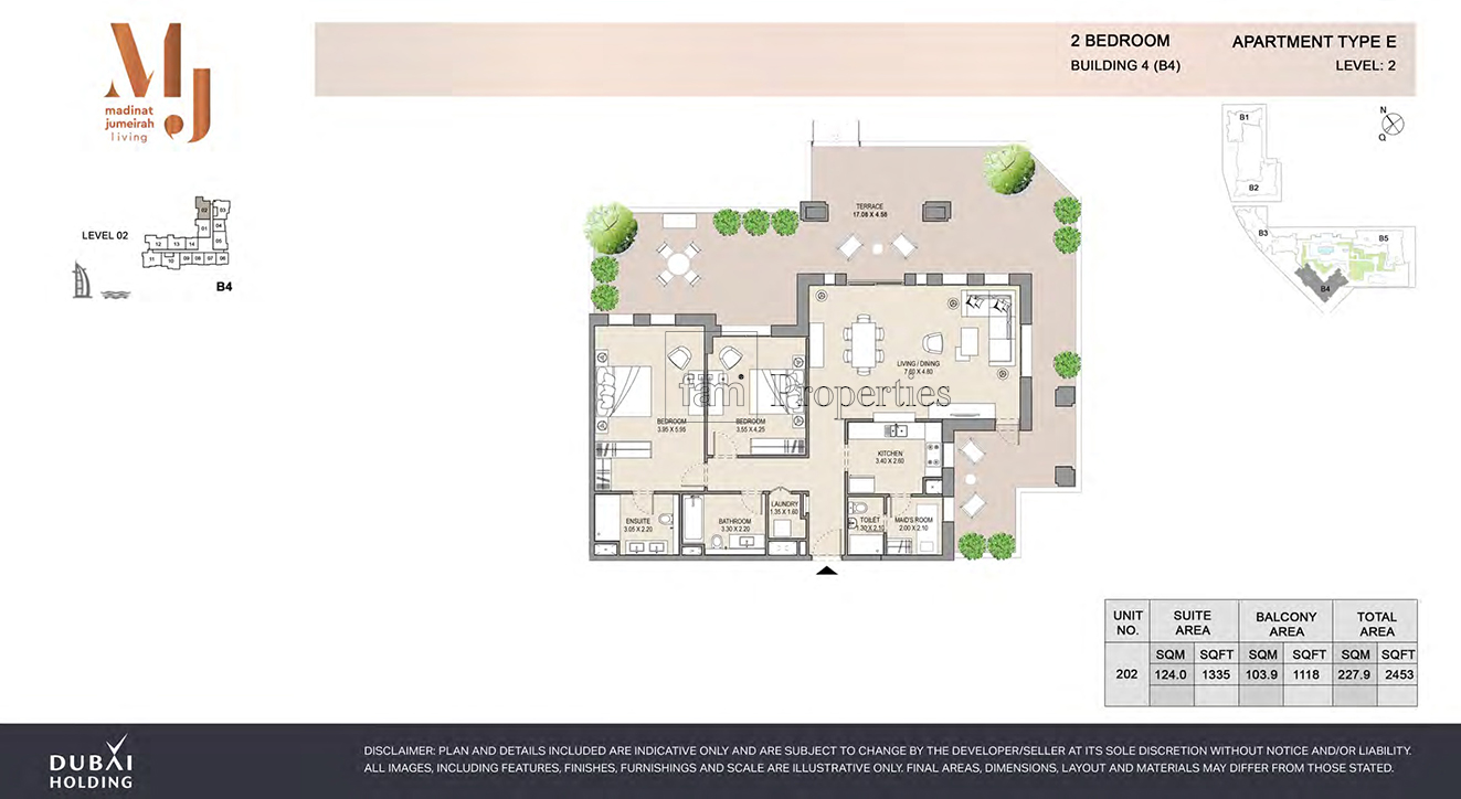 2 Bedroom floor plan