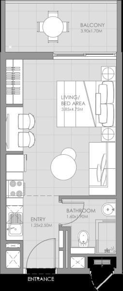 Studio floor plan