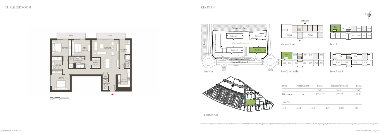 3 Bedroom floor plan