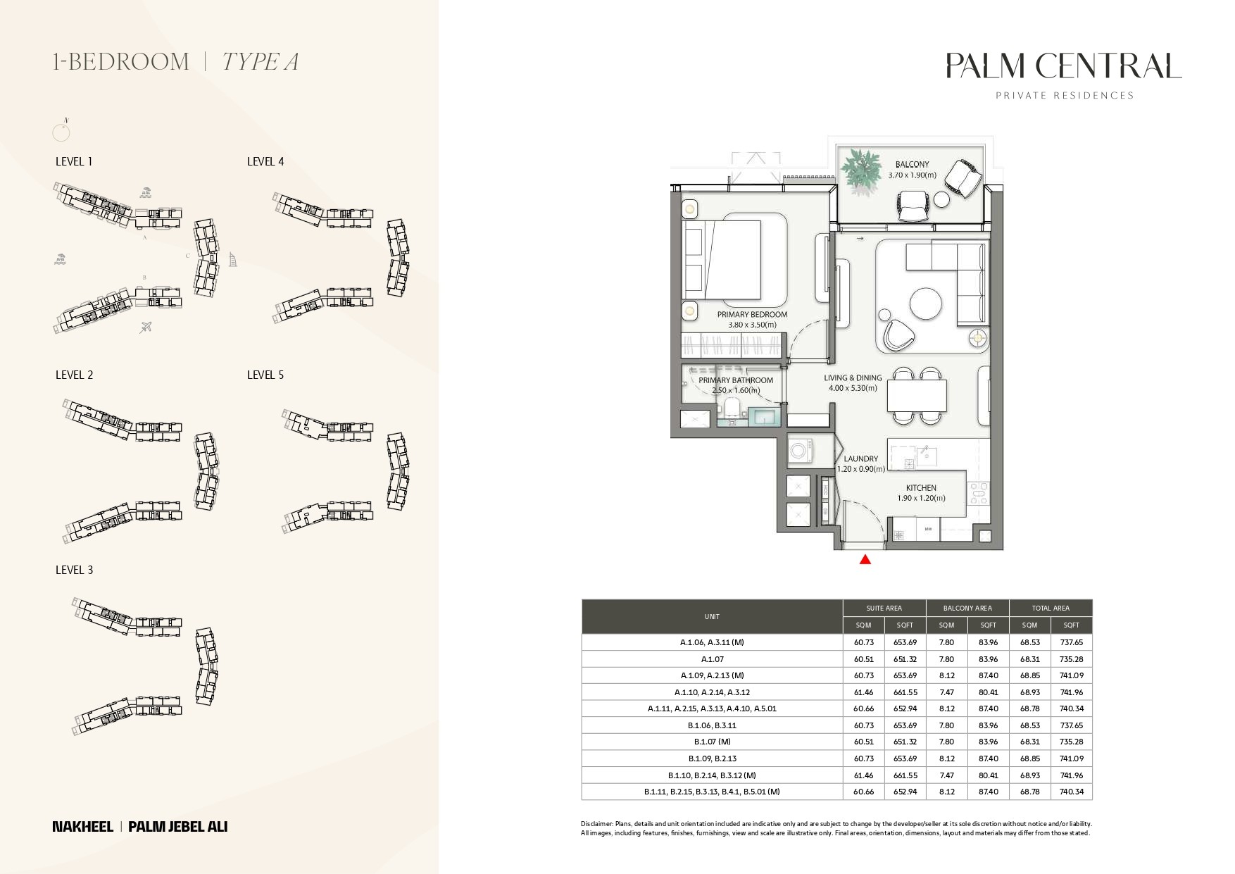 1 Bed floor plan