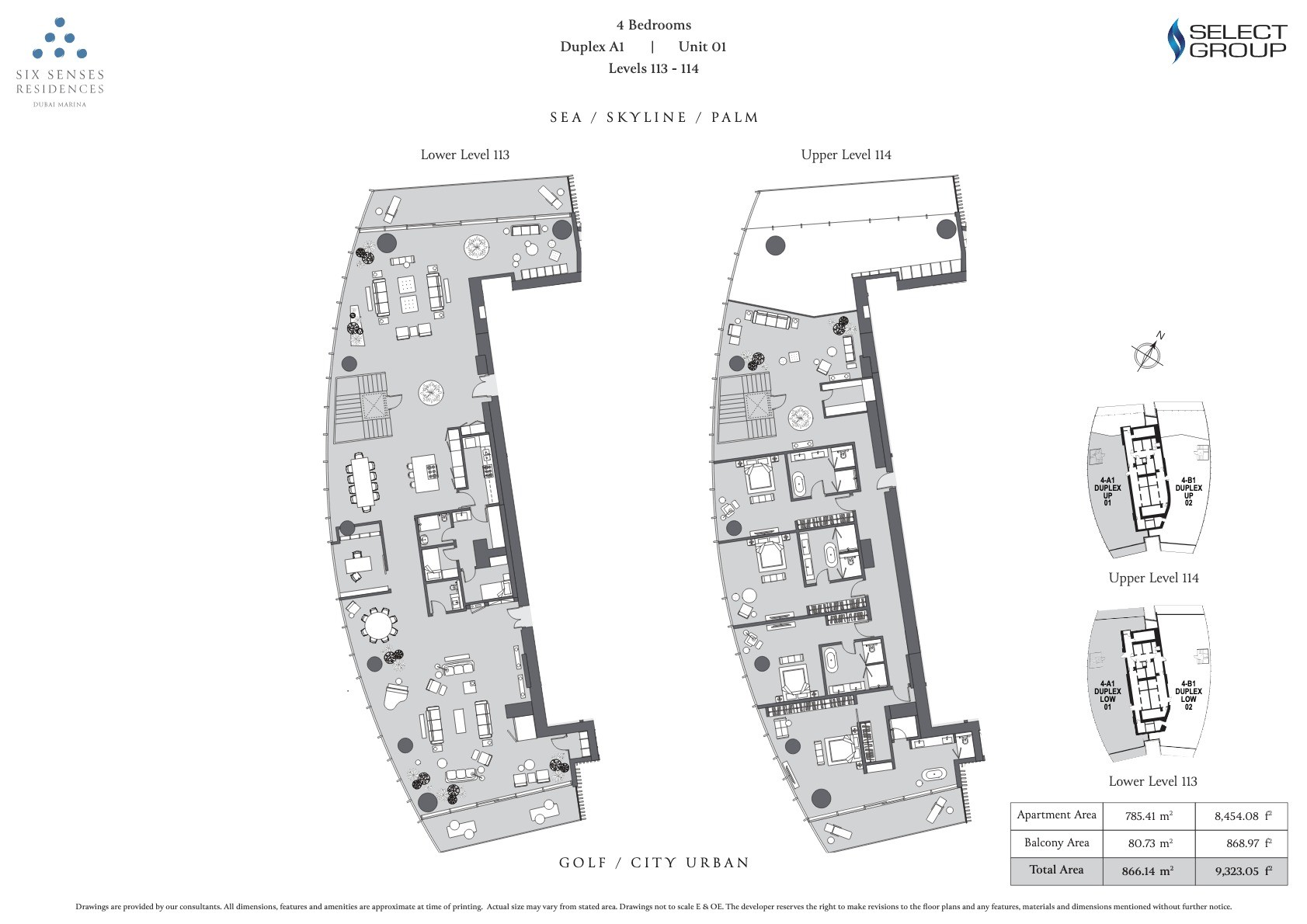 4BR - Duplex A1 - Unit 1 floor plan