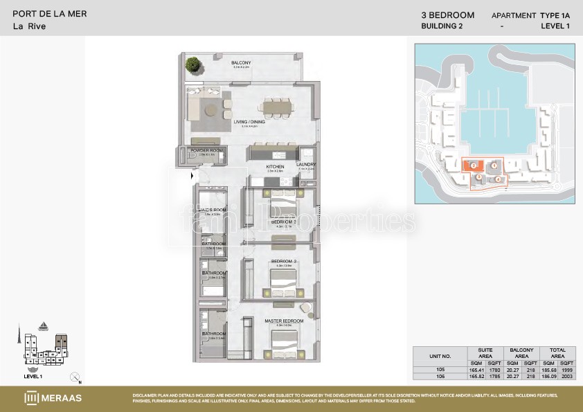 Type 1A floor plan