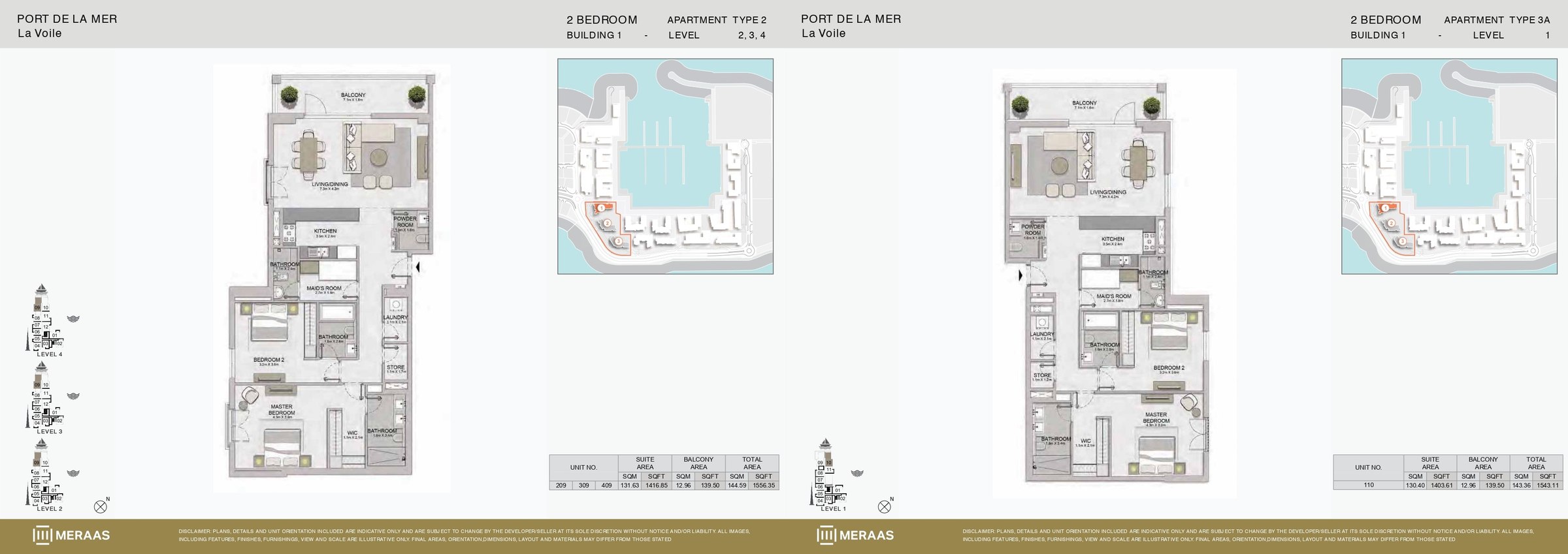 2 Bedroom floor plan