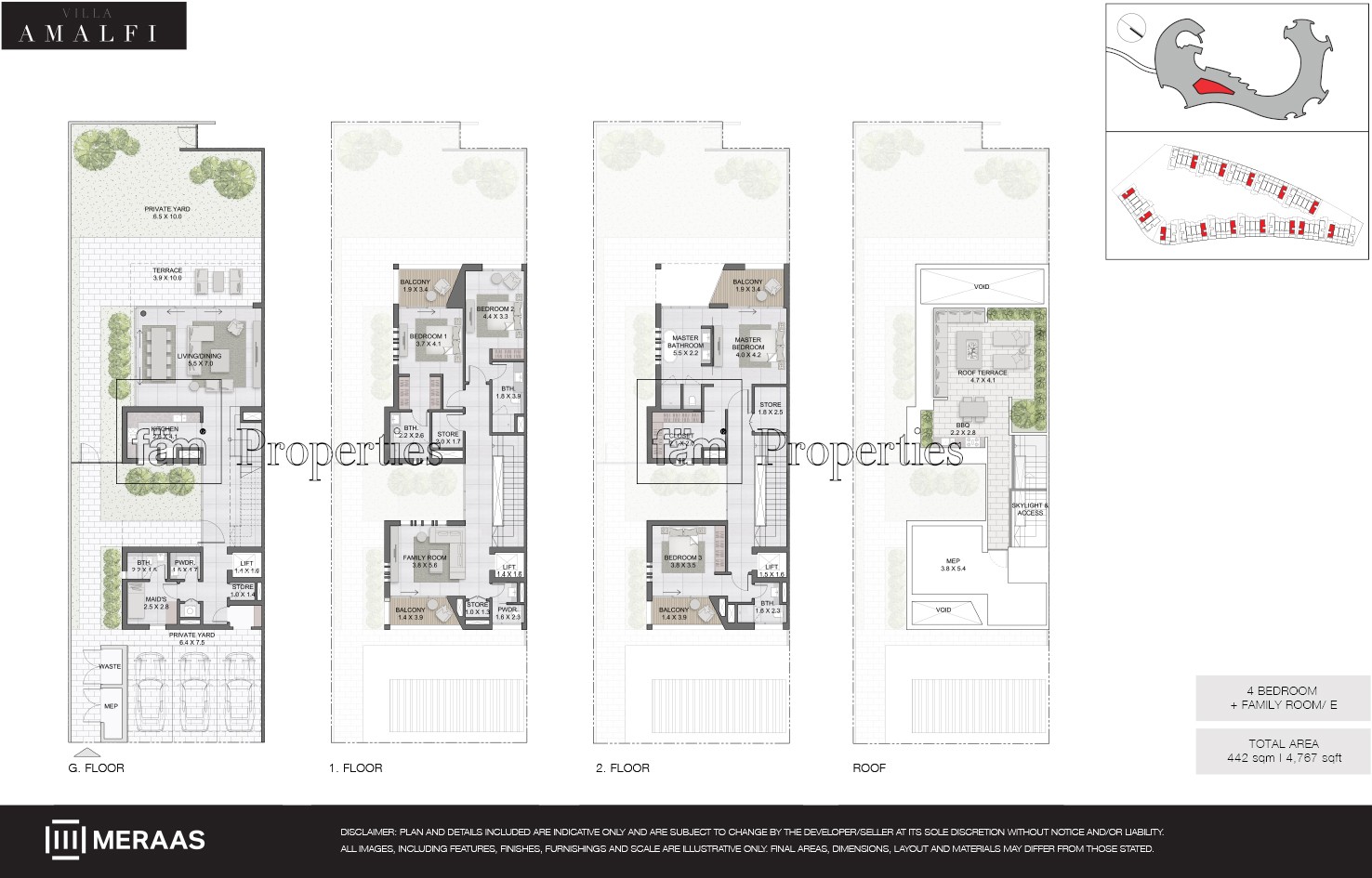 4 Bedroom floor plan