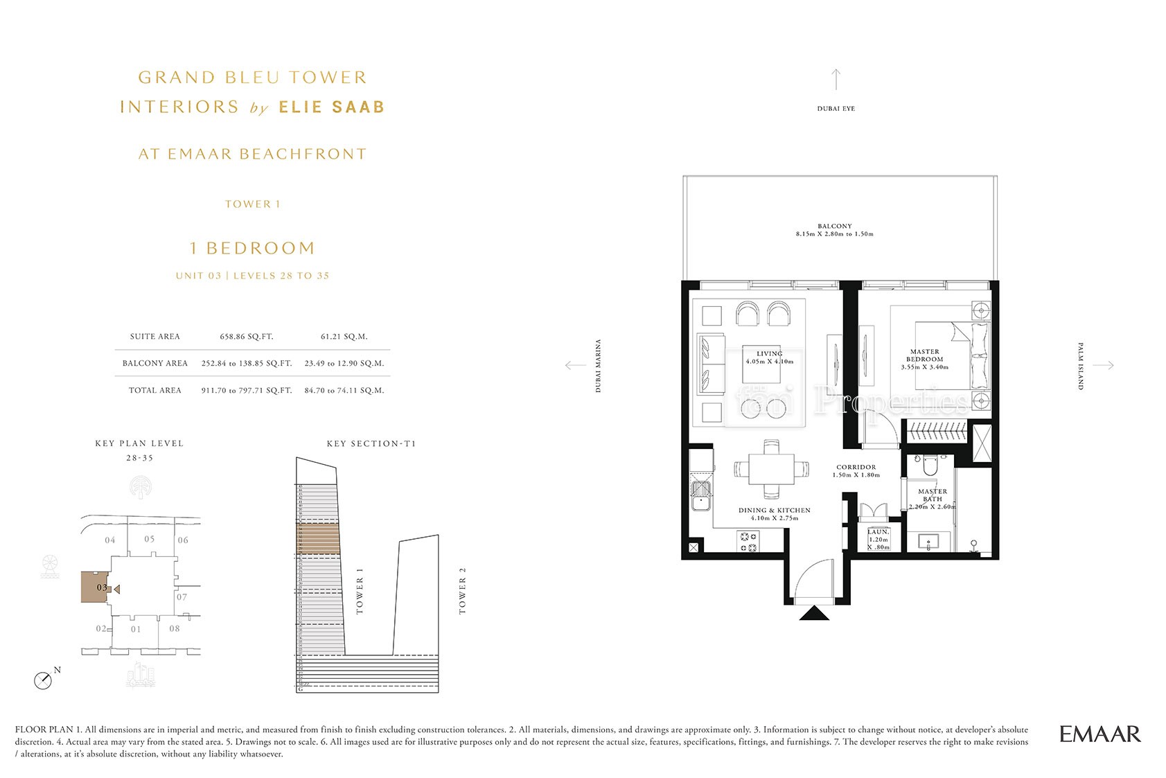 1 Bedroom floor plan