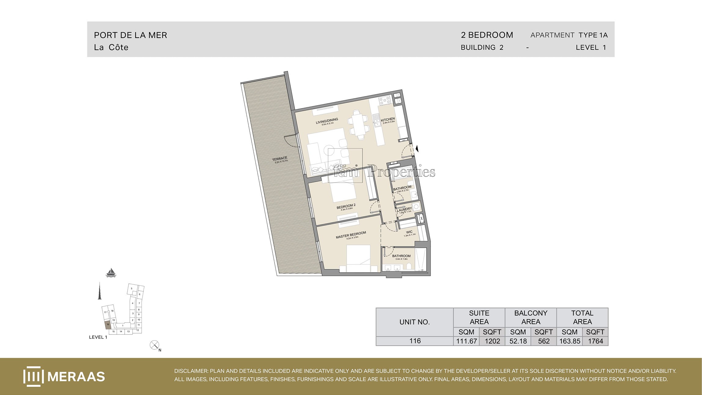 Type 1A floor plan