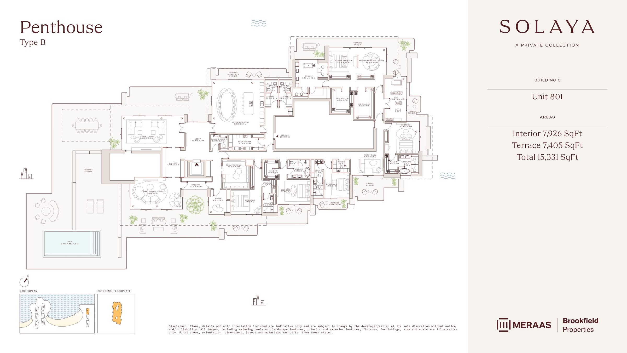 Penthouse - Type B floor plan