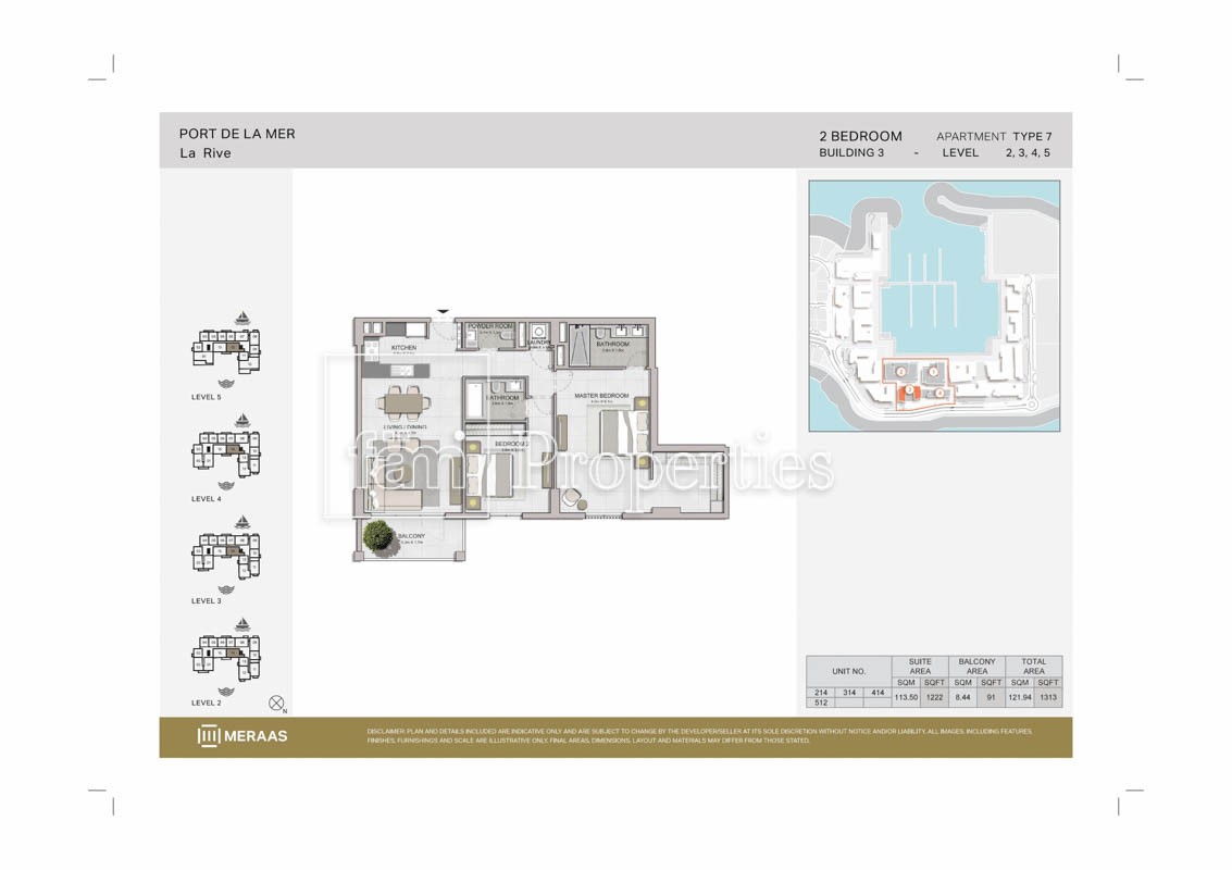 2 Bedroom floor plan