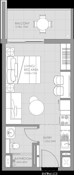Studio floor plan