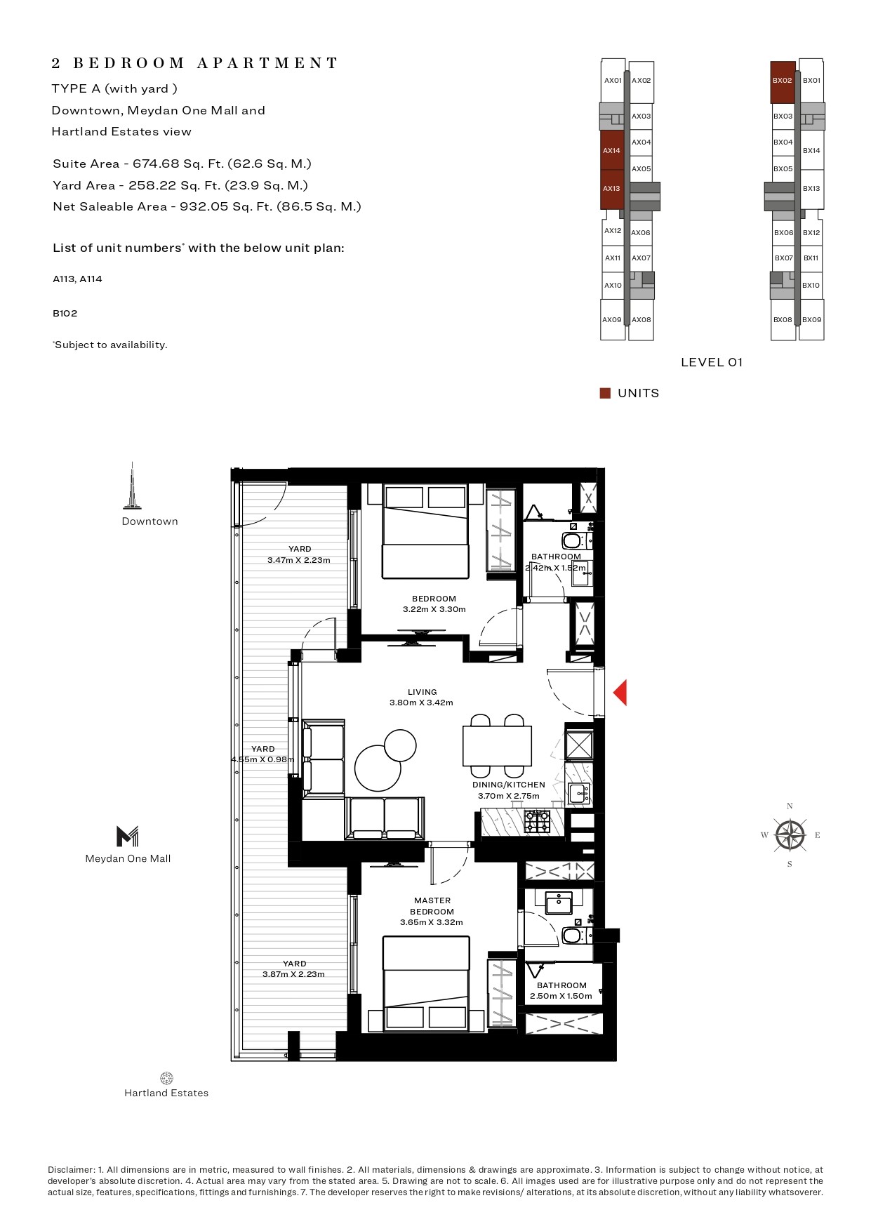 2 Bedroom floor plan
