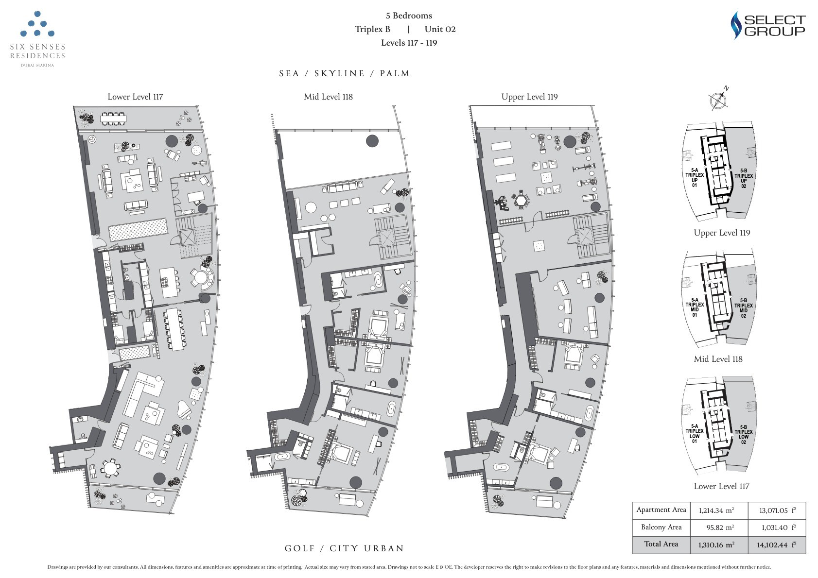 5BR - Triplex B - Unit 2 floor plan