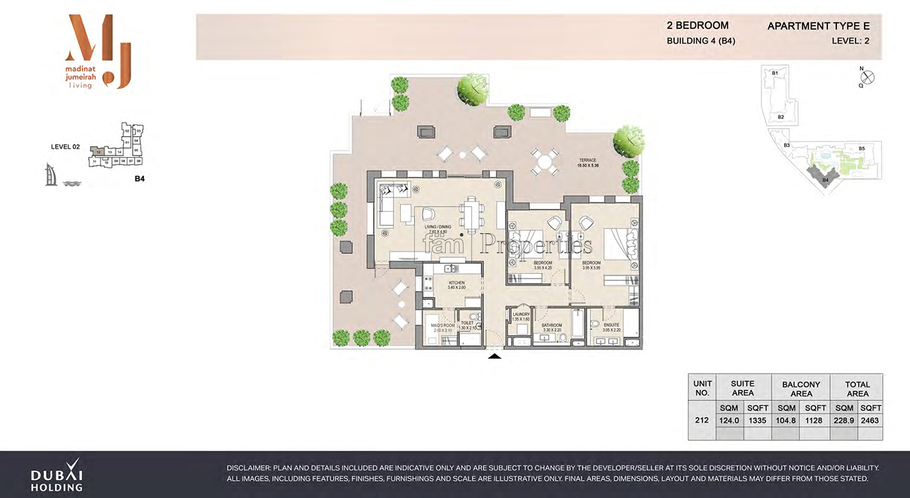 2 Bedroom floor plan