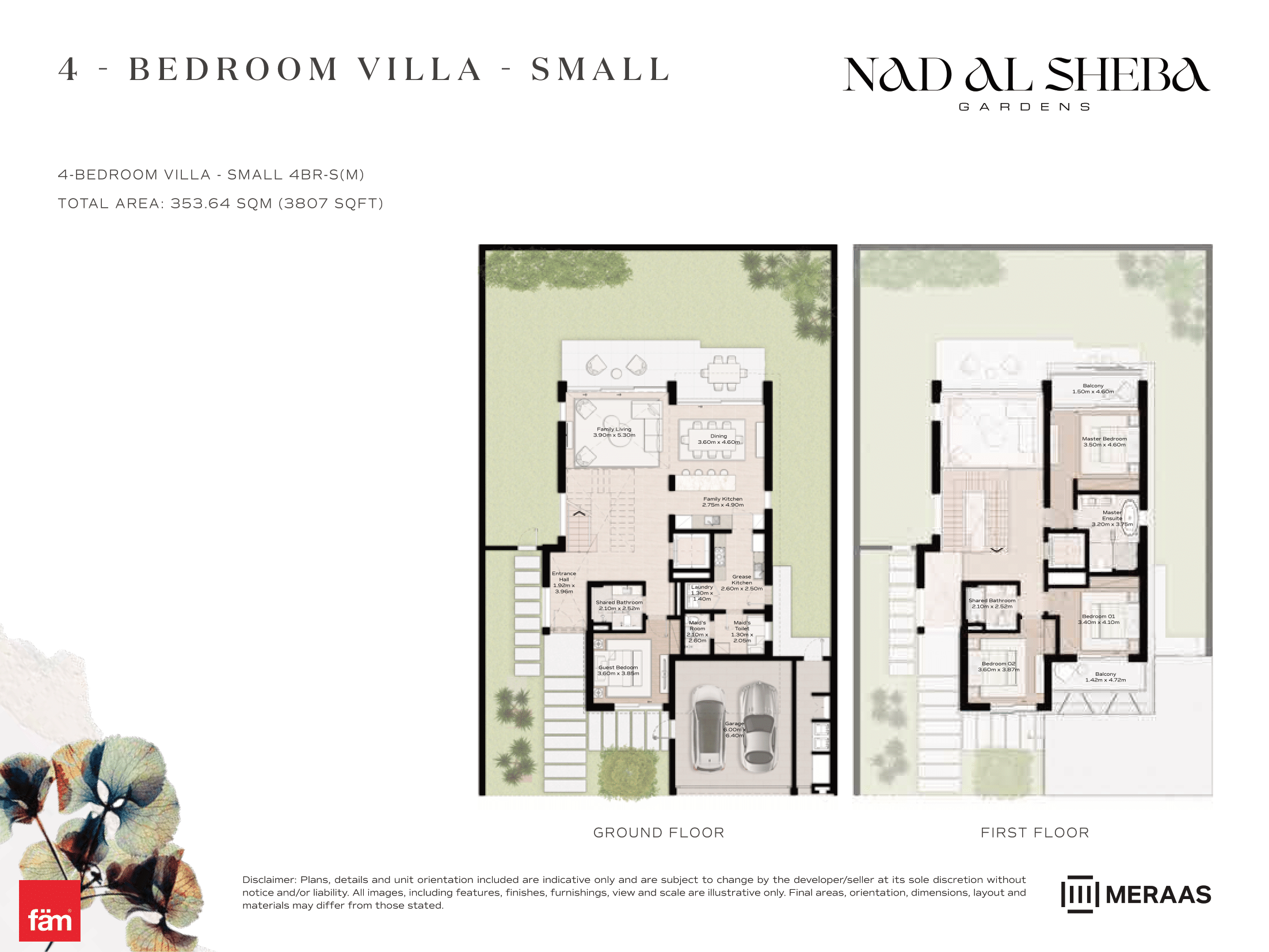 4 Bed- Villa floor plan