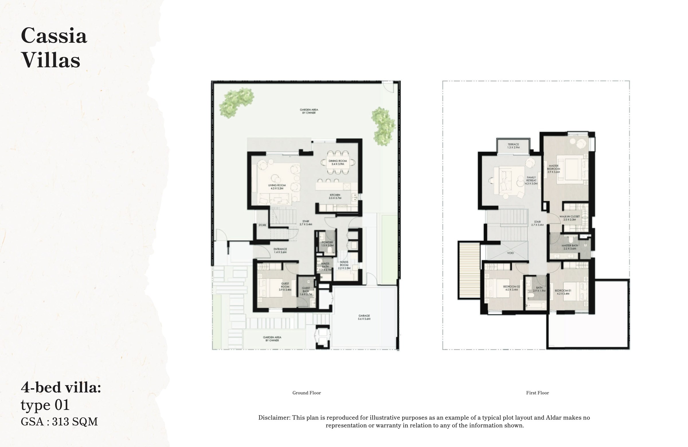 Cassia Villas - Type 1 - 4BR floor plan