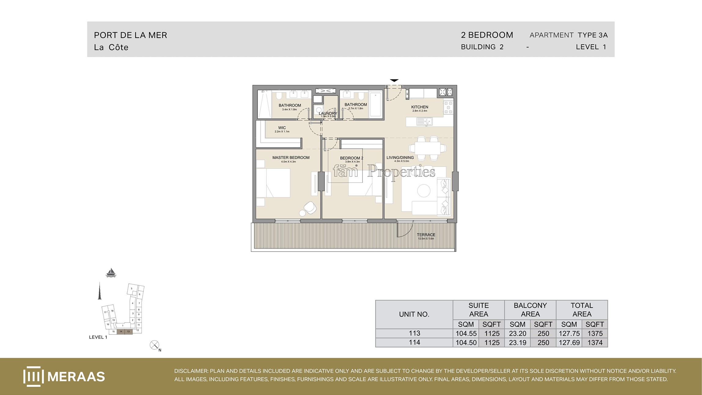 Type 3A floor plan