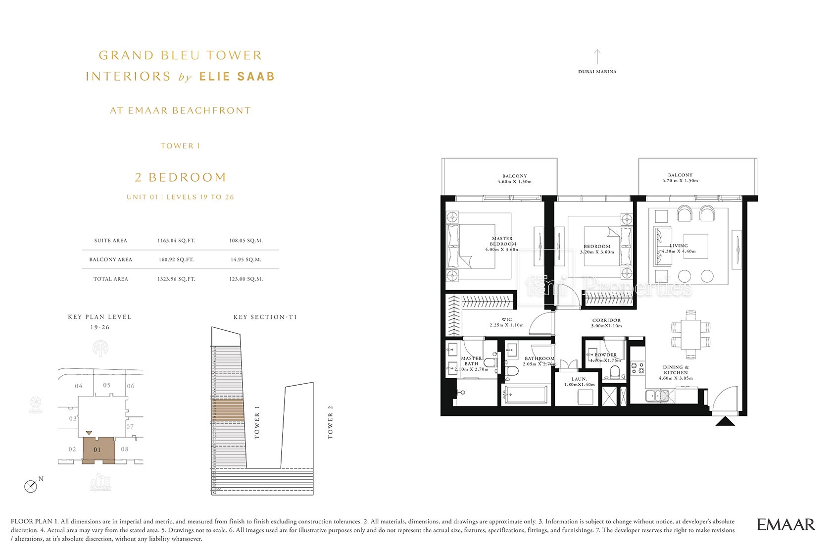 2 Bedroom floor plan