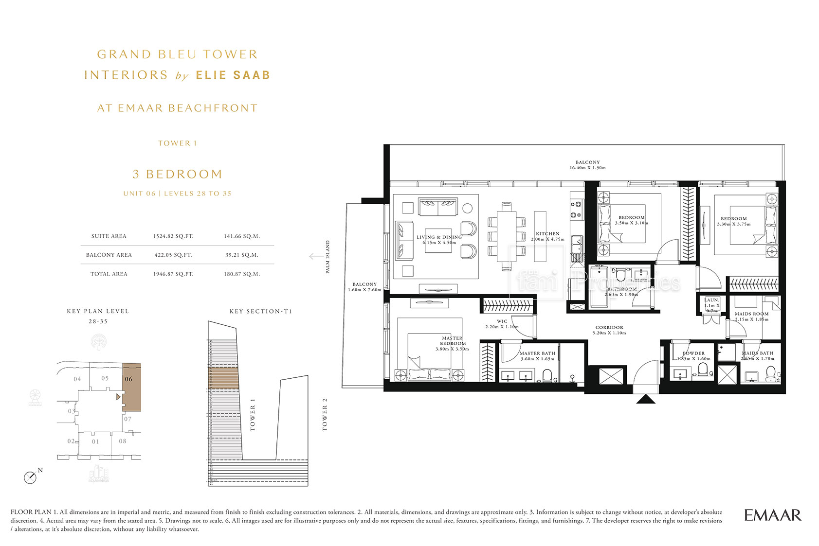 3 Bedroom floor plan