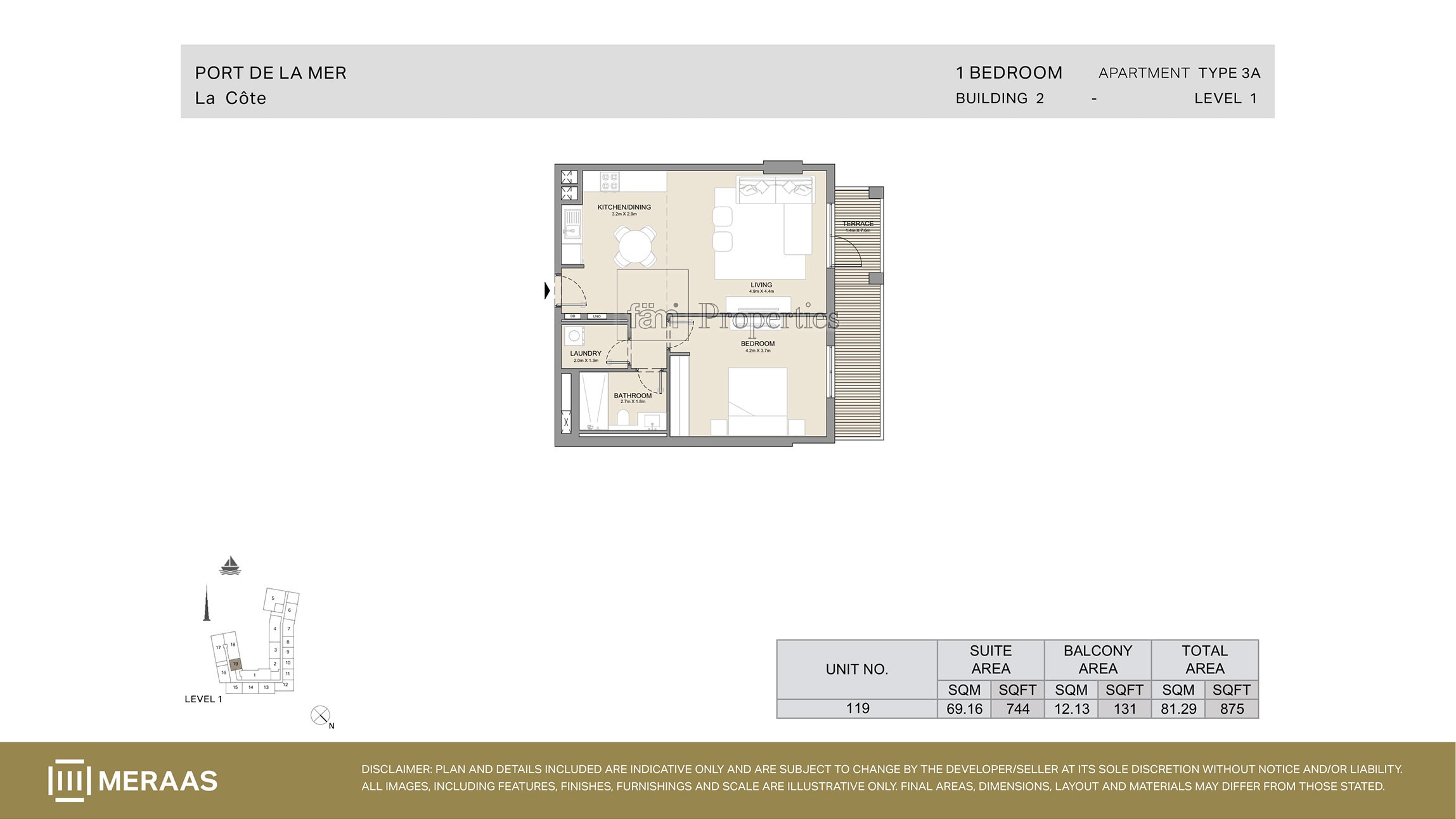 Type 3A floor plan