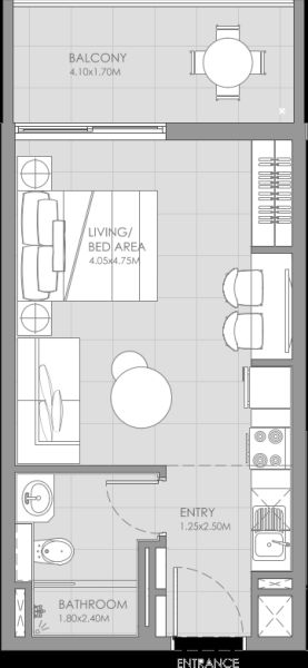 Studio floor plan