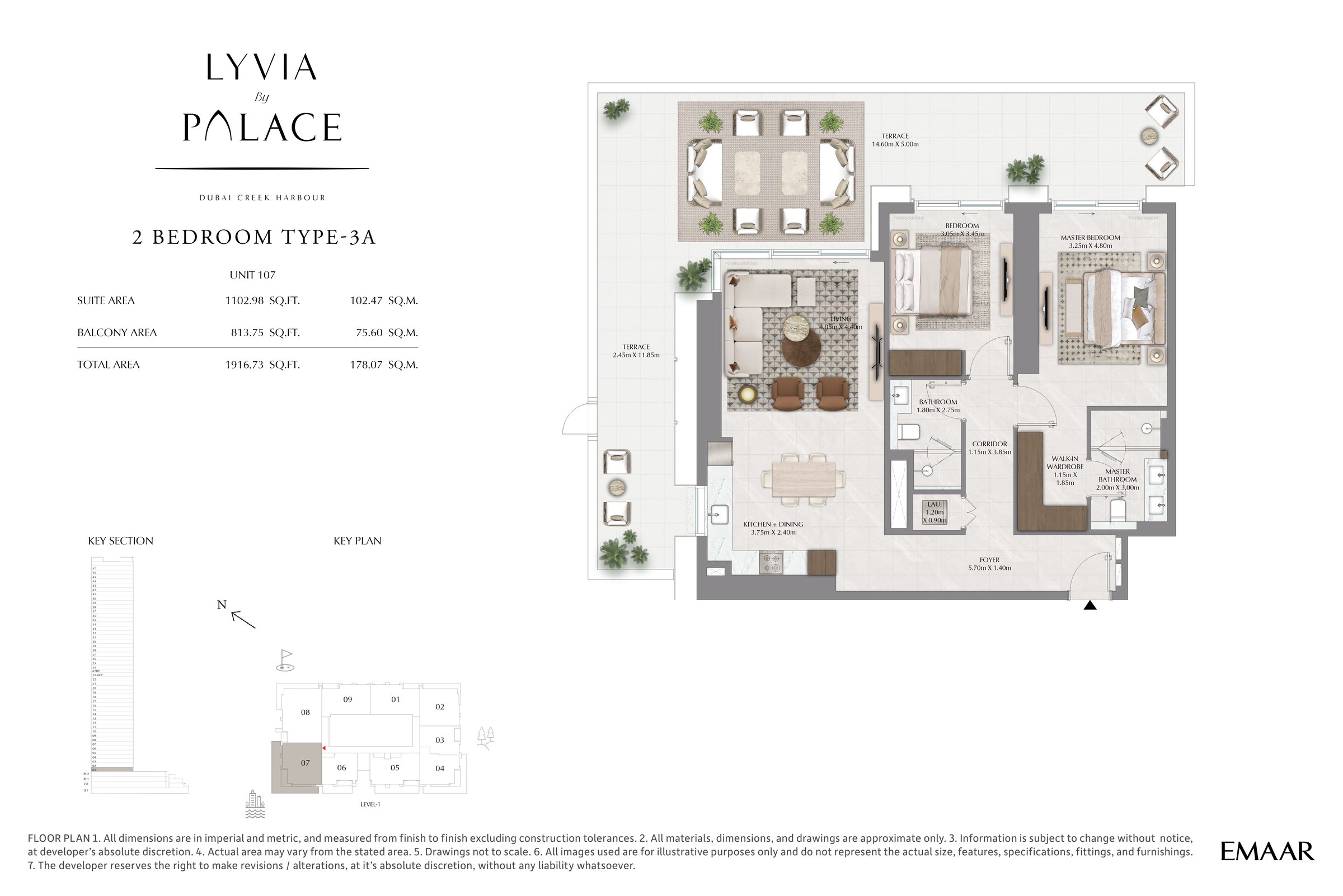 2 Bedroom floor plan