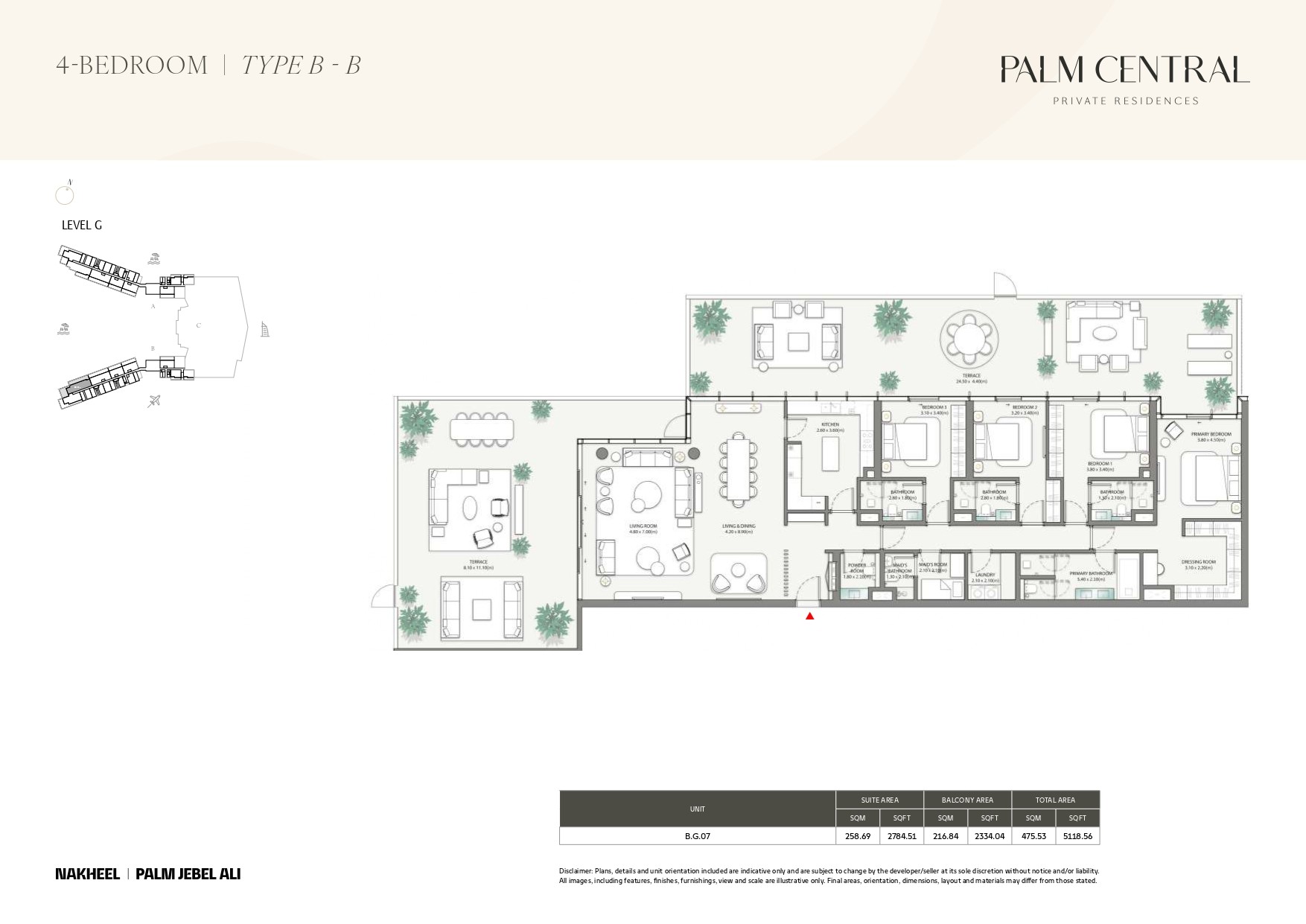 4 Bed floor plan