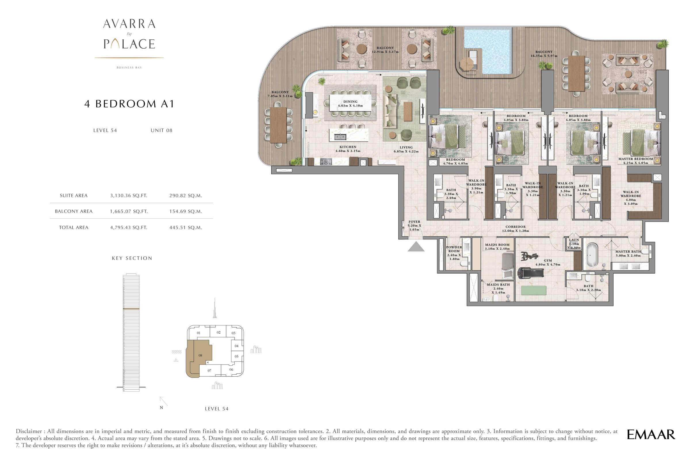 4 Bed floor plan