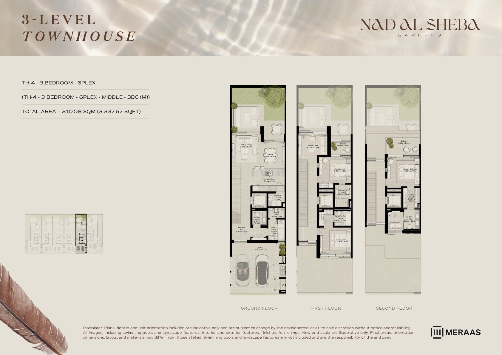 3LV - Townhouse - TH4-6Plex-Mid - 3BC (M) floor plan