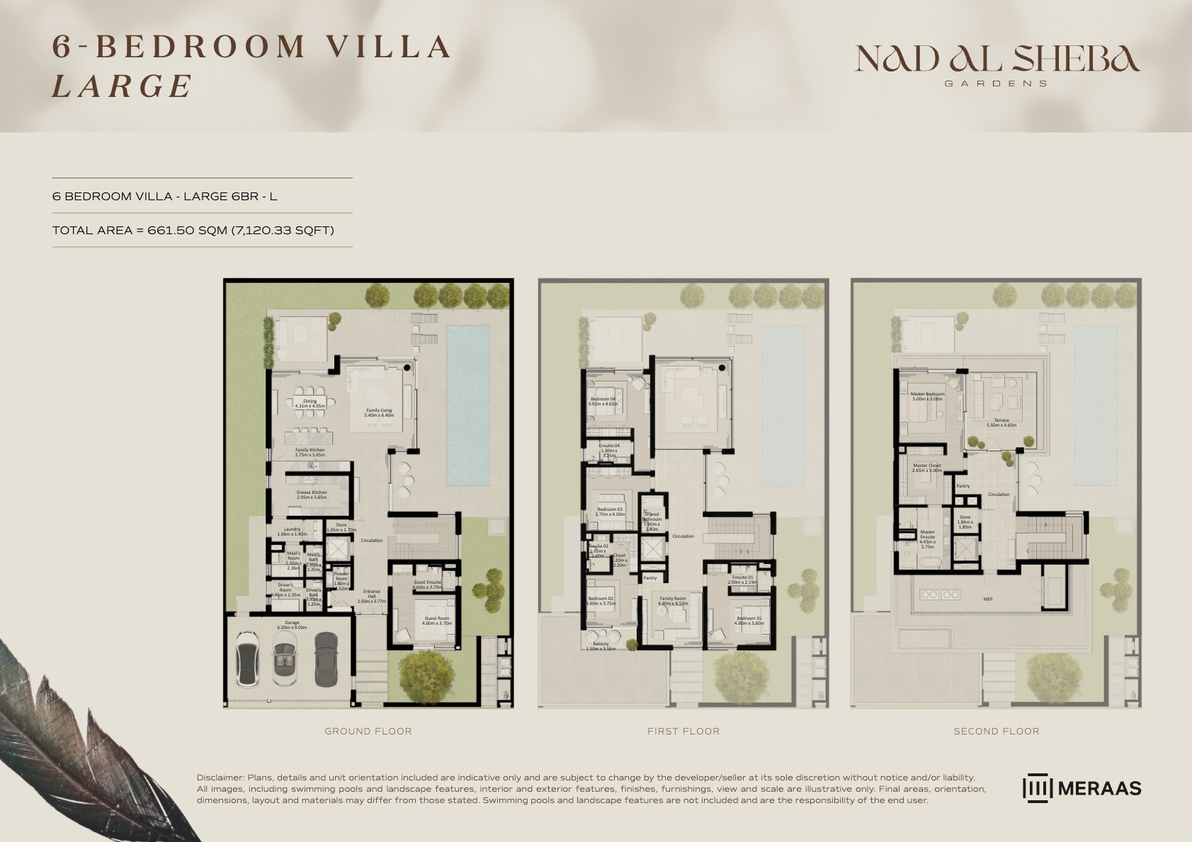 6BR - Villa - Large - L floor plan