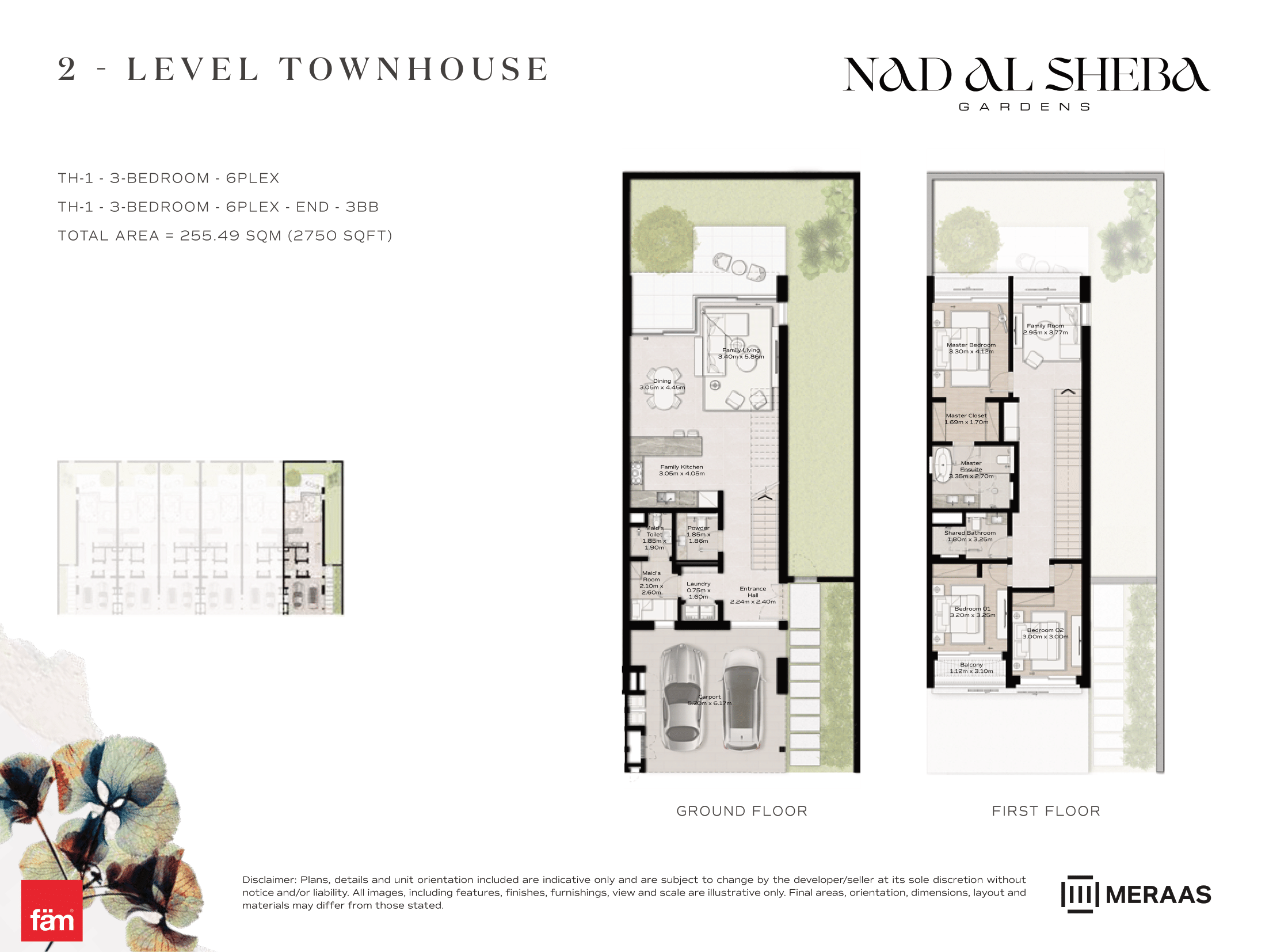 3 Bed Townhouse floor plan