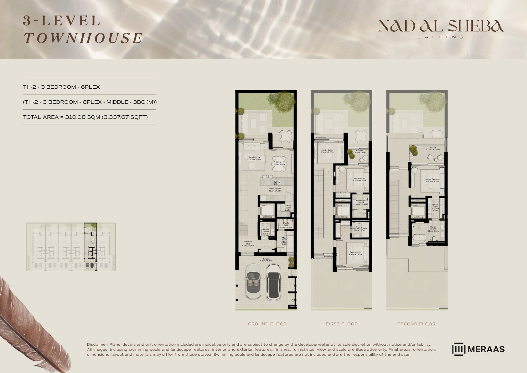 3LV - Townhouse - TH2-6PLex-Mid - 3BC (M) floor plan
