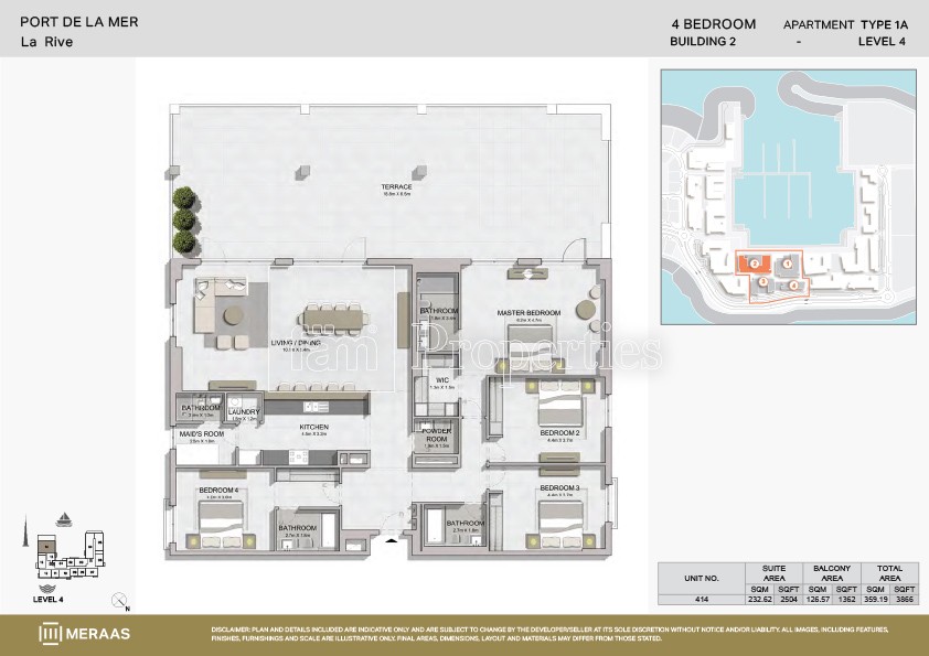 Type 1A floor plan