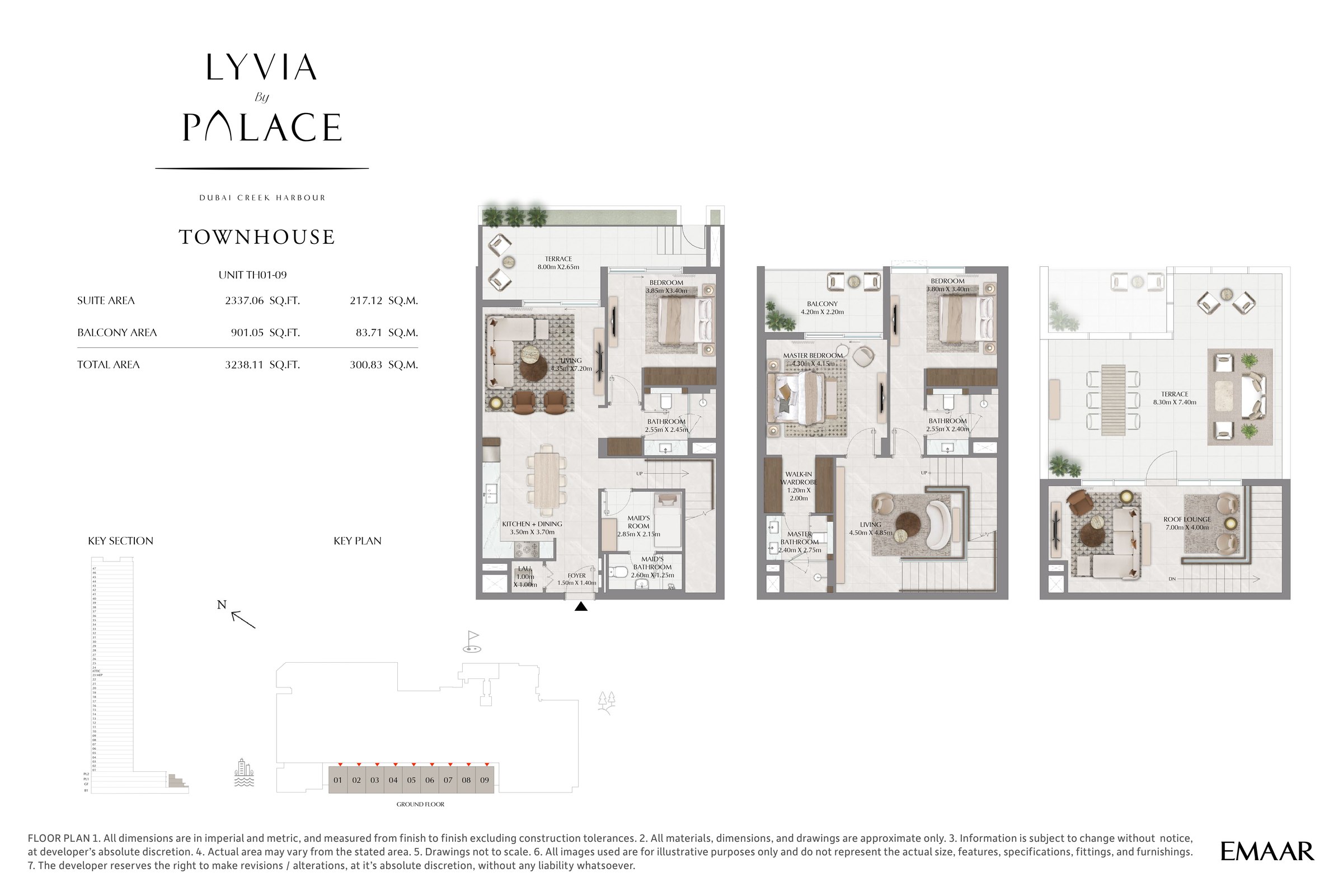3 Bedroom floor plan