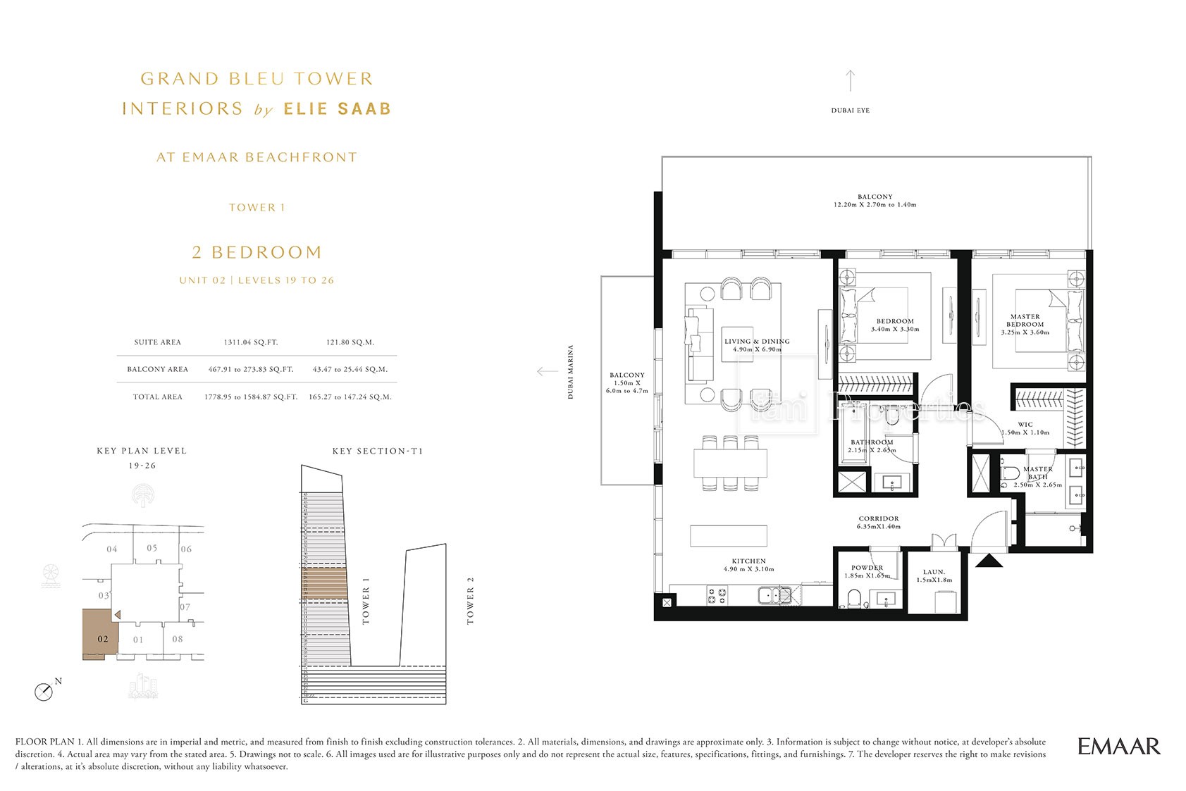2 Bedroom floor plan