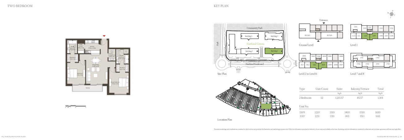 2 Bedroom floor plan